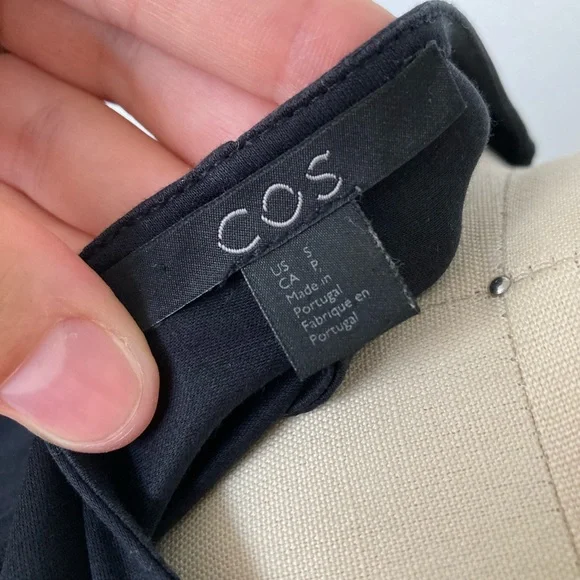 Asymmetrical Black T-Shirt Dress COS - Picture 4 of 4